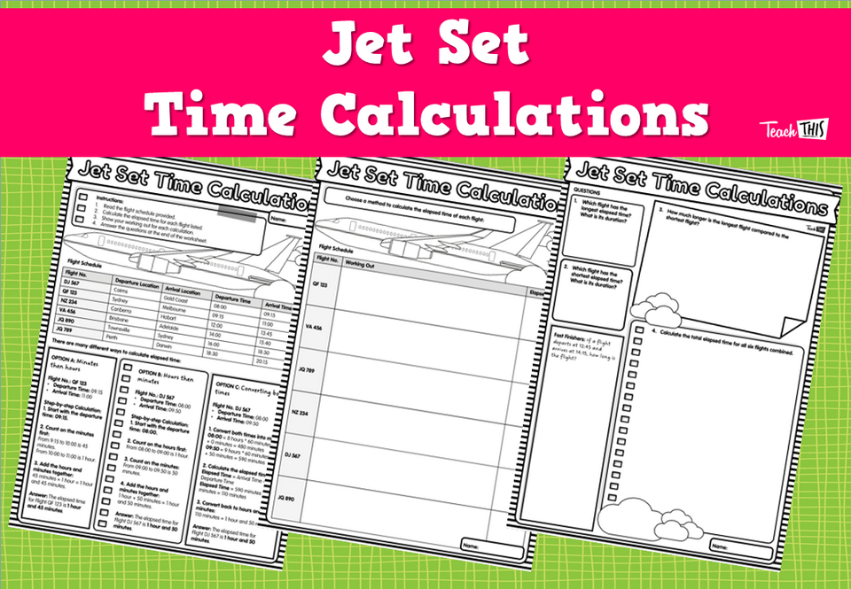 Jet Set Time Calculations