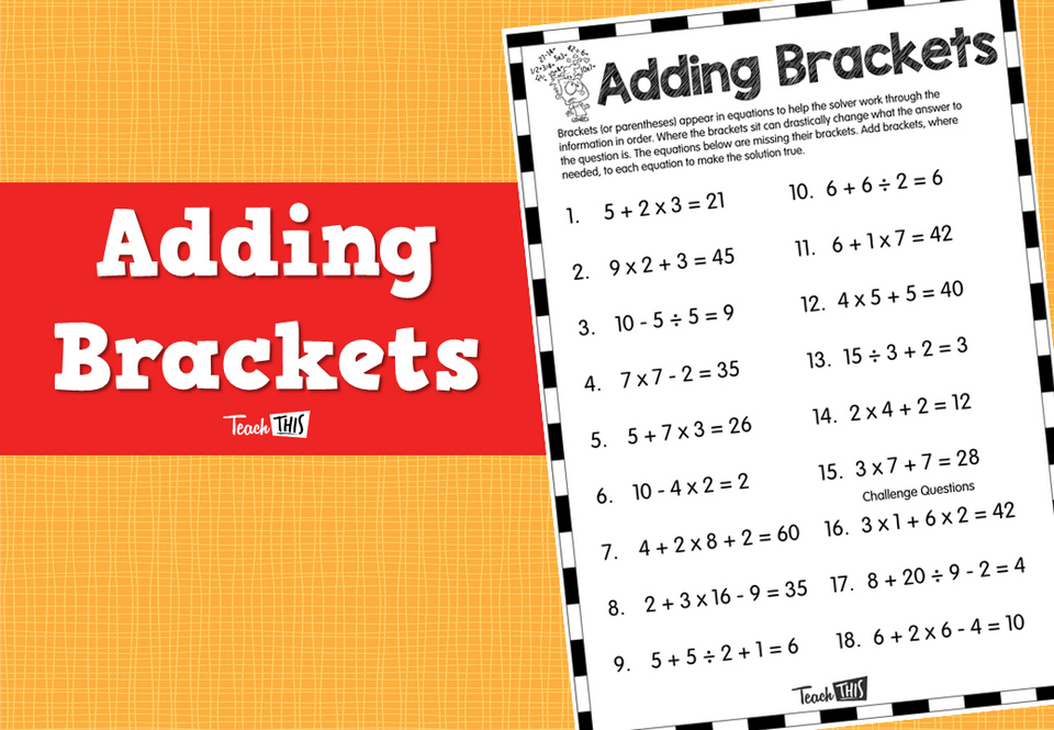 Adding Brackets