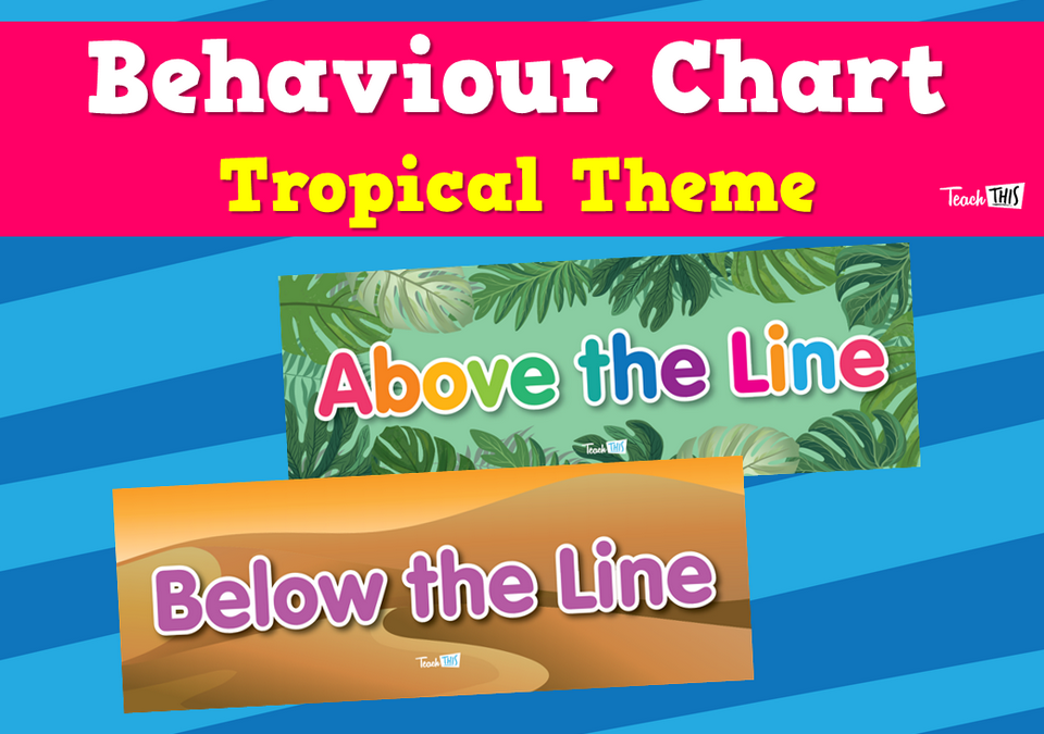 Behaviour Chart - Tropical Theme