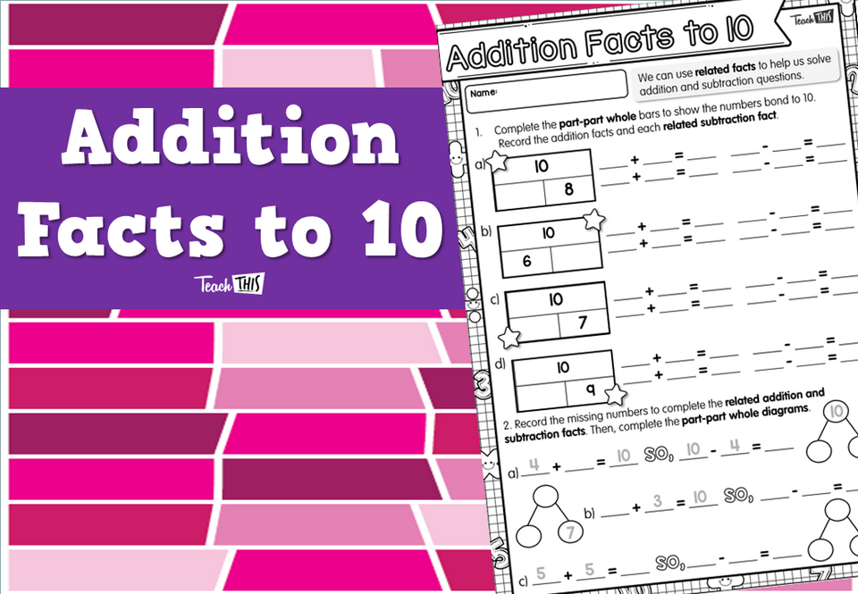 Addition Facts to 10