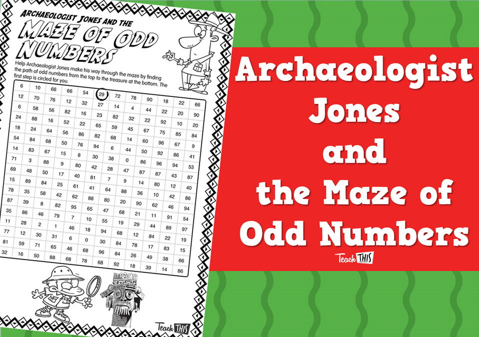 Archaeologist Jones and the Maze of Odd Numbers
