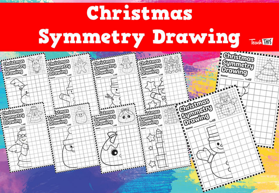 Christmas Symmetry Drawing
