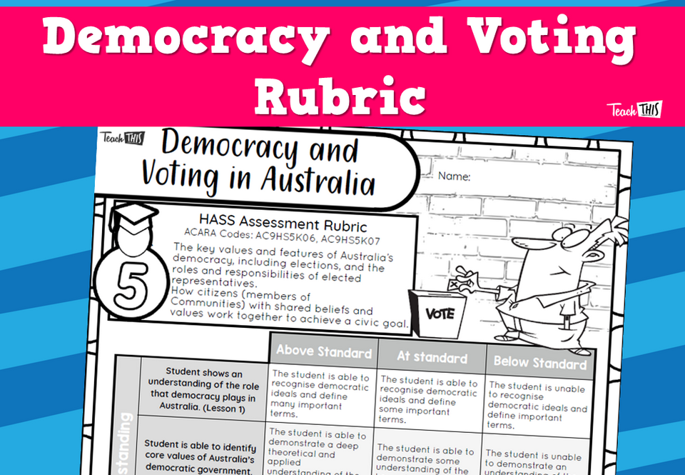 Democracy and Voting Rubric