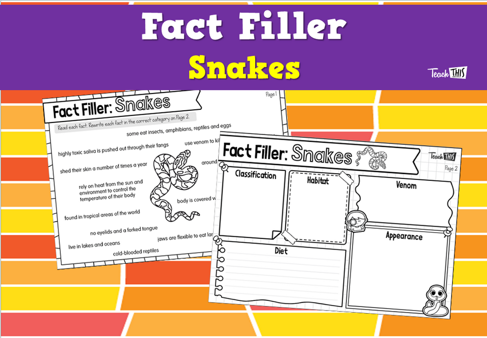Fact Filler: Snakes