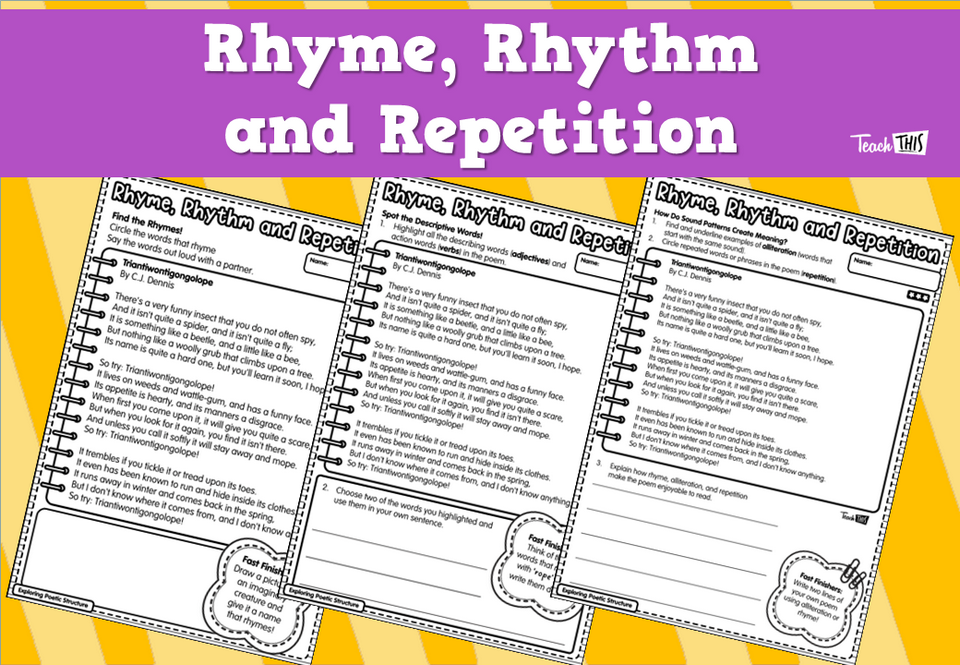 Rhyme, Rhythm and Repetition
