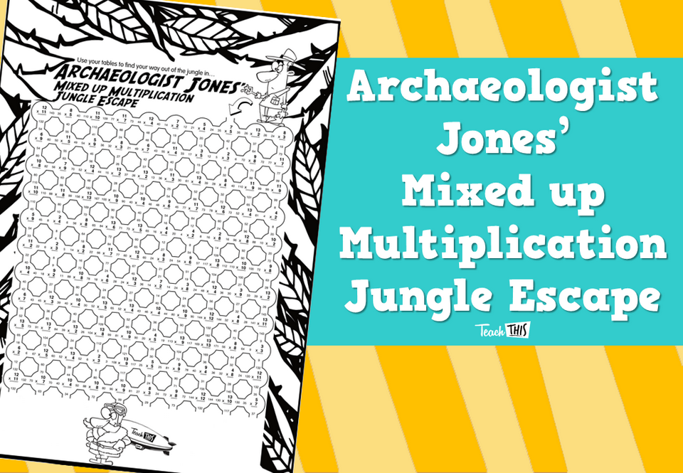 Archaeologist Jones’ Mixed up Multiplication Jungle Escape