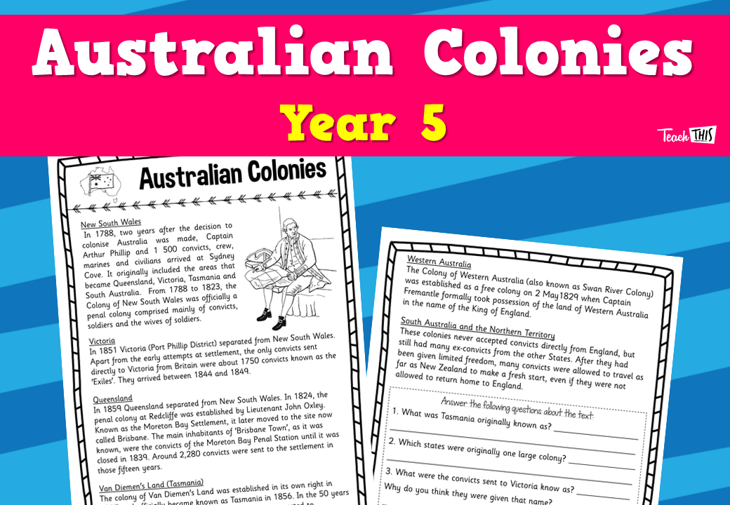 Australian Colonies Year 5