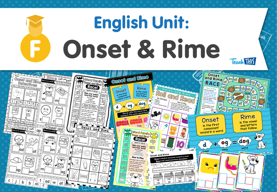 English Unit: Onset & Rime