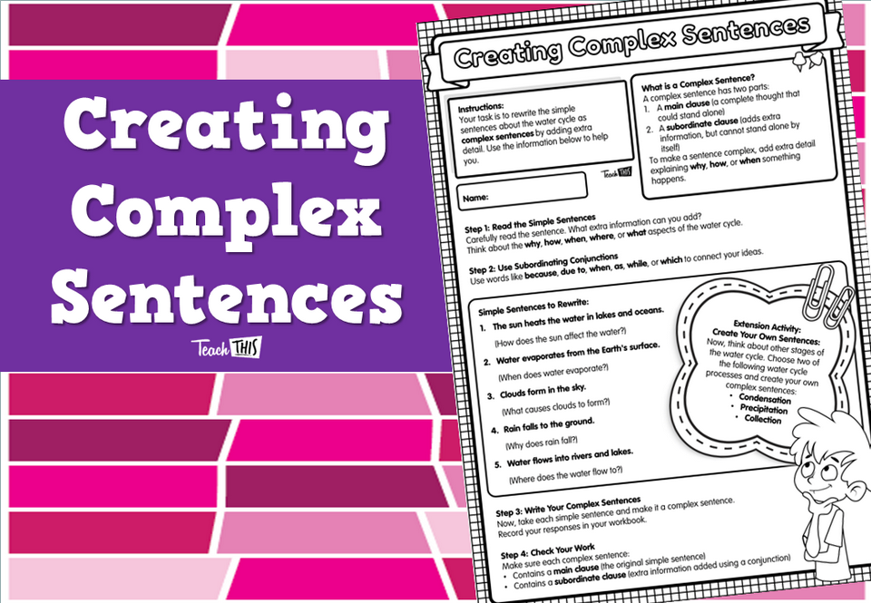 Creating Complex Sentences