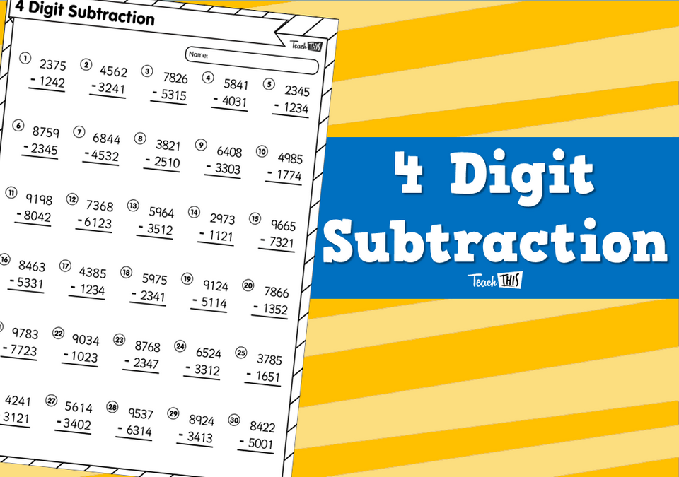 4 Digit Subtraction