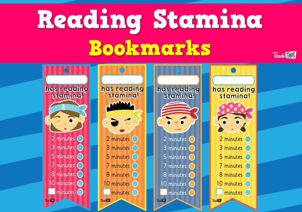 Reading Stamina Bookmarks