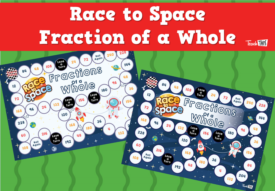 Race to Space - Fraction of a Whole