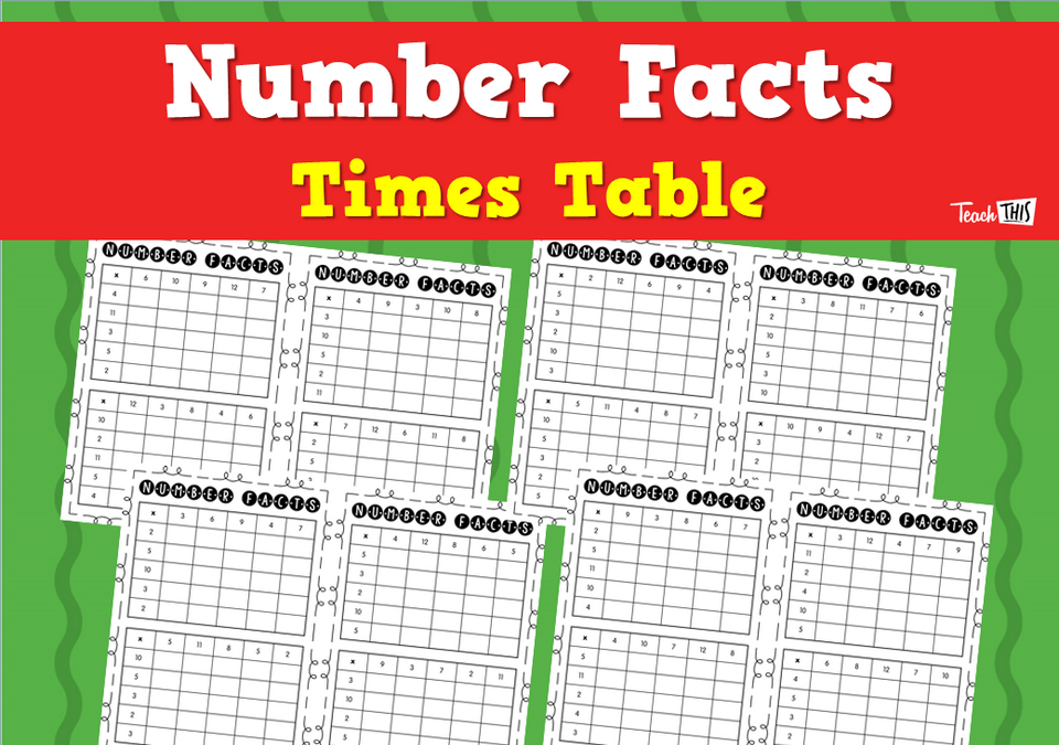 Number Facts - Times Table