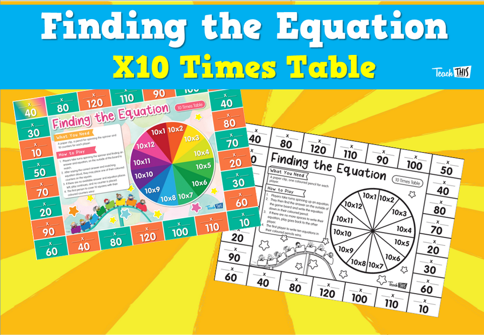 Finding the Equation – X10 Times Table