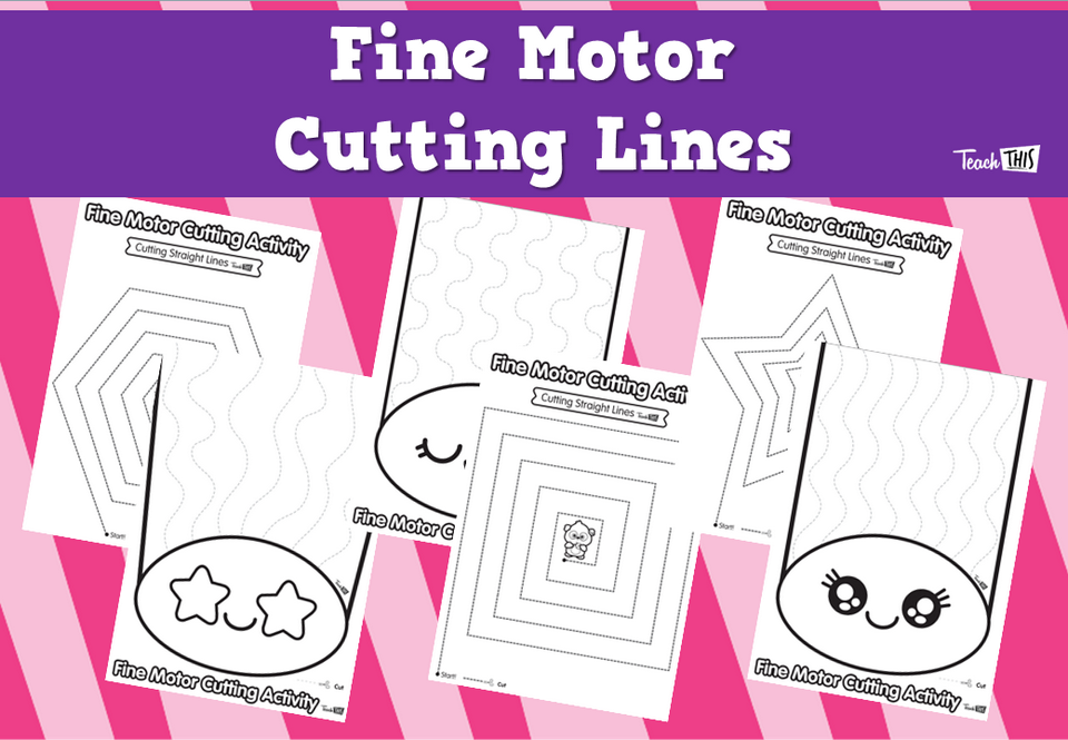 Fine Motor Cutting Lines