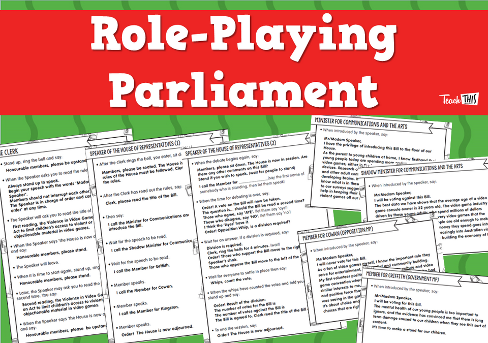 Role-Playing Parliament