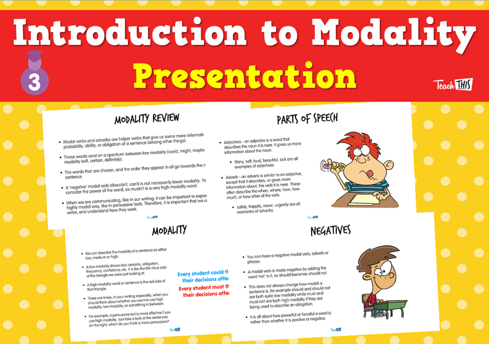Introduction to Modality - Presentation