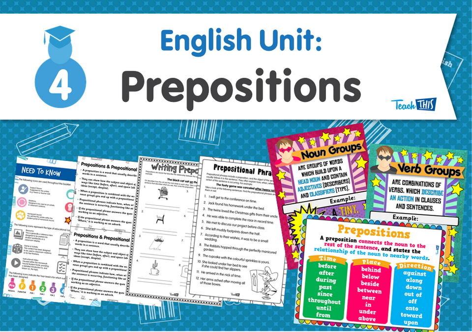 English Unit: Prepositions