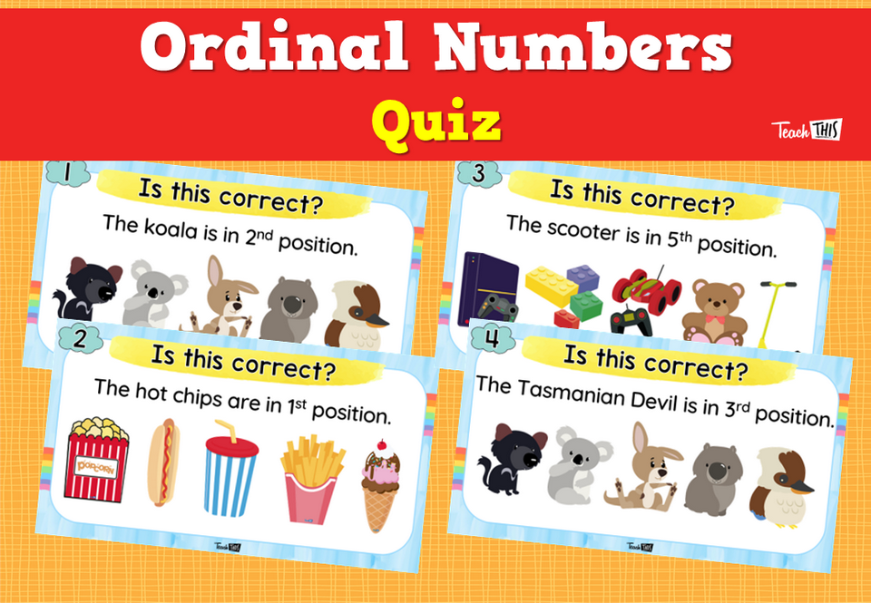 Ordinal Numbers Quiz
