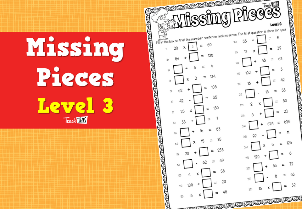 Missing Pieces Level 3