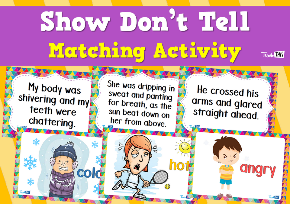 Show Don't Tell - Matching Activity