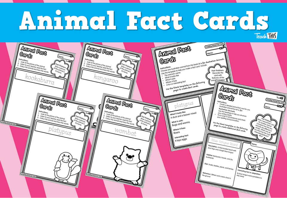Animal Fact Cards