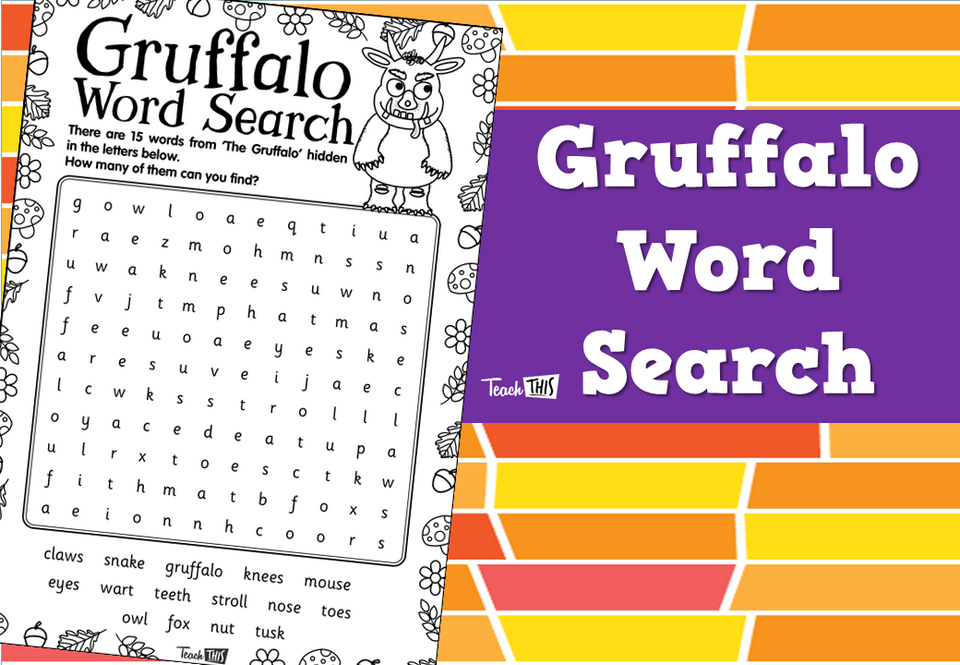 Gruffalo Word Search