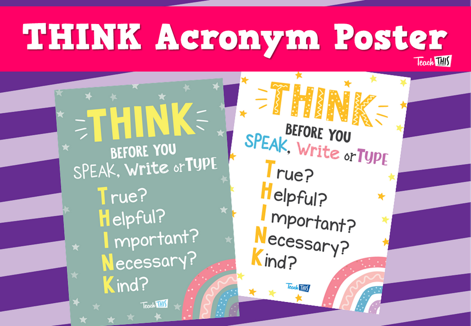 THINK Acronym Poster