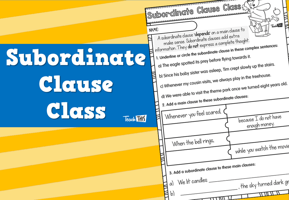 Subordinate Clause Class