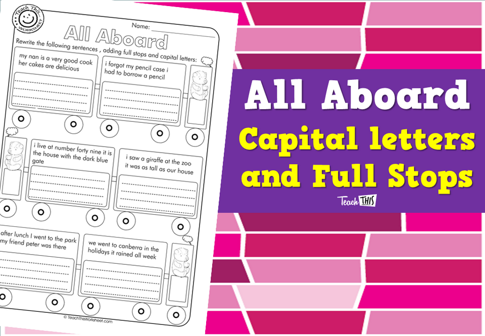 All Aboard - Capital letters and Full Stops