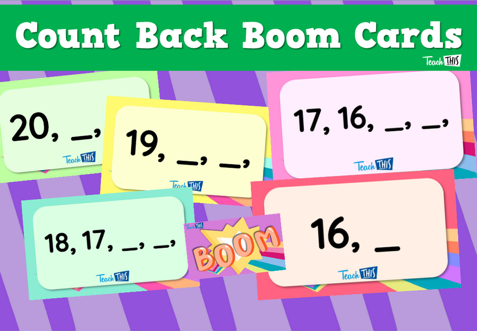 Count Back Boom Cards