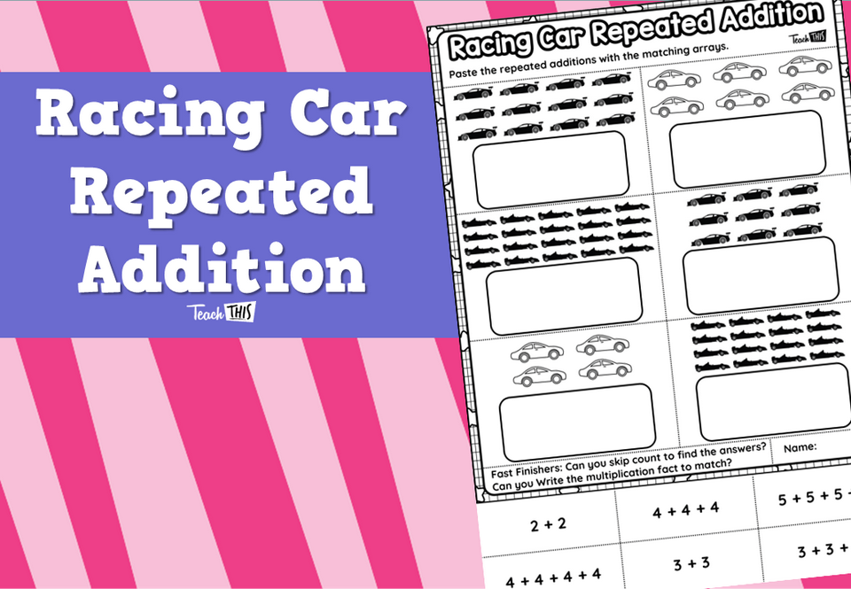 Racing Car Repeated Addition