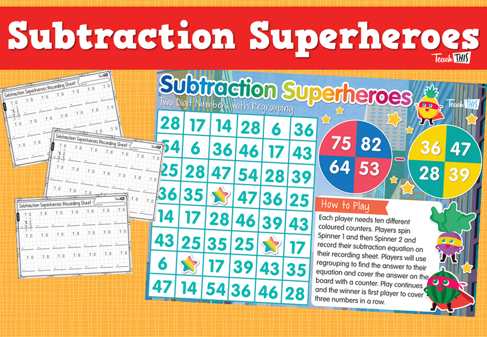 Subtraction Superheroes