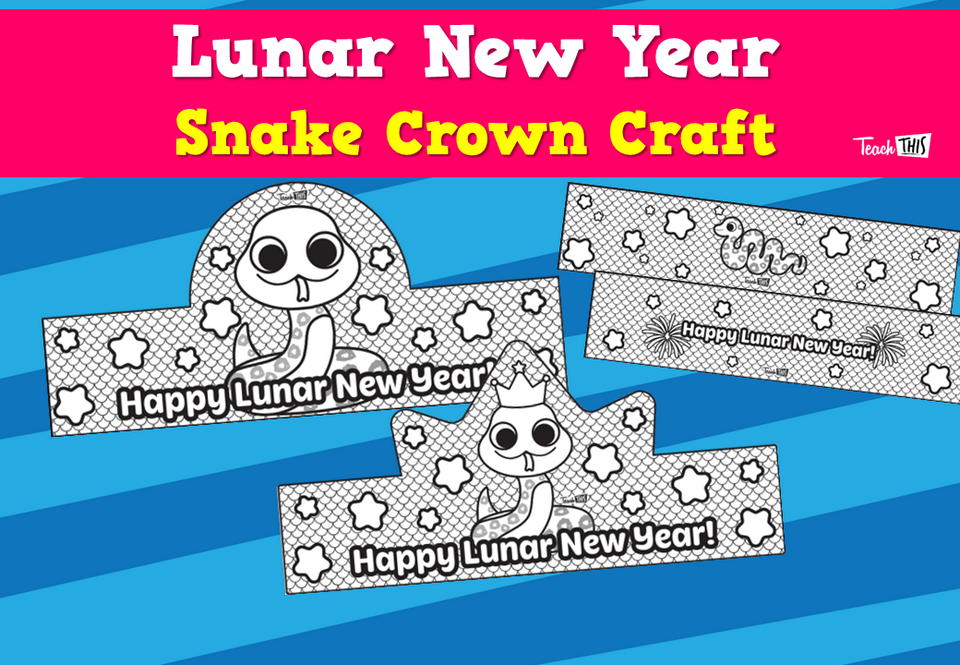 Lunar New Year - Snake Crown Craft