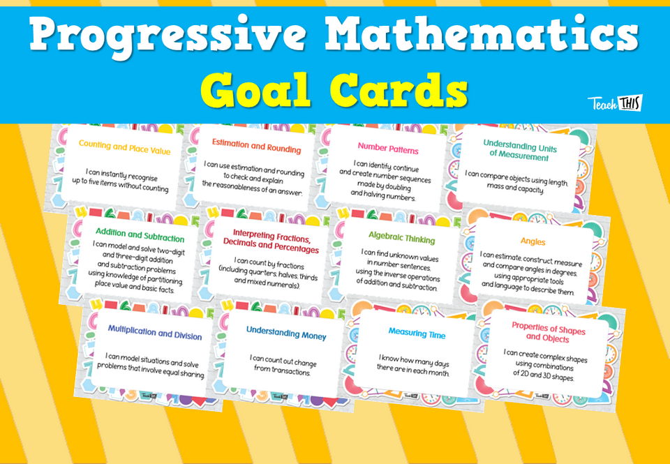 Progressive Mathematics Goal Cards
