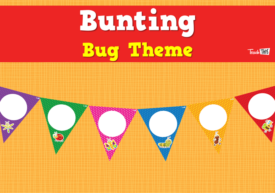 Bunting - Bug Theme