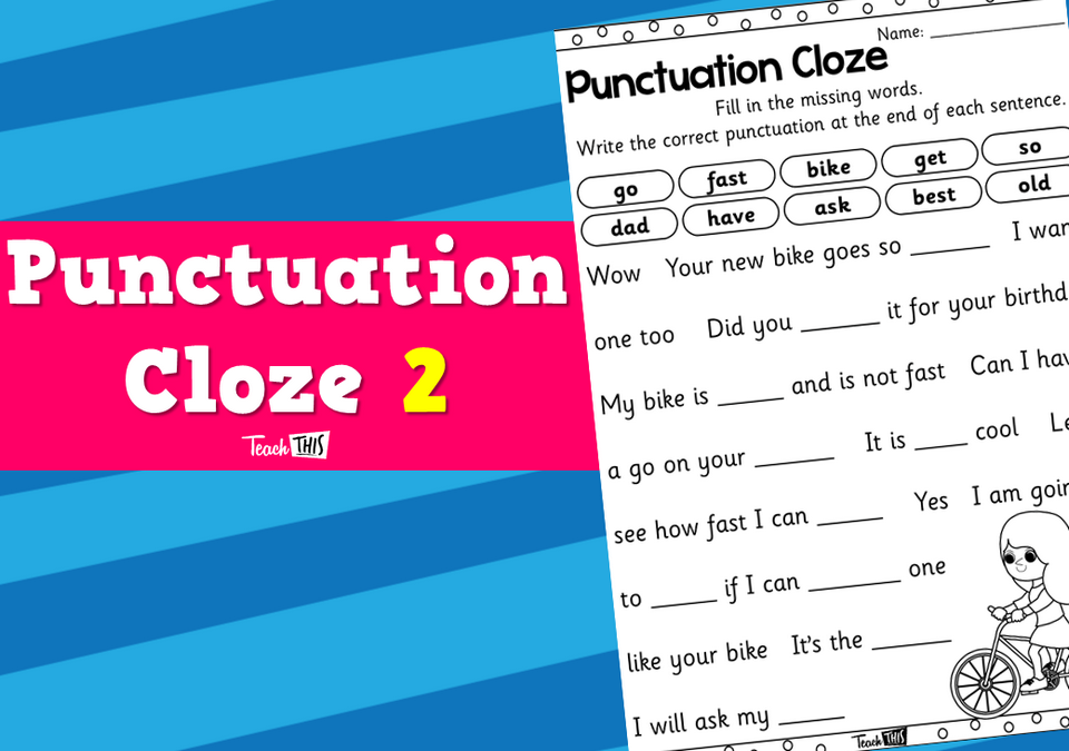 Punctuation Cloze 2