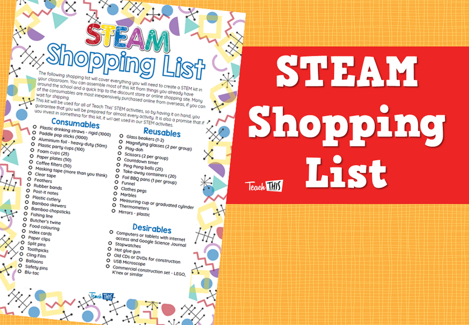 STEAM Shopping List