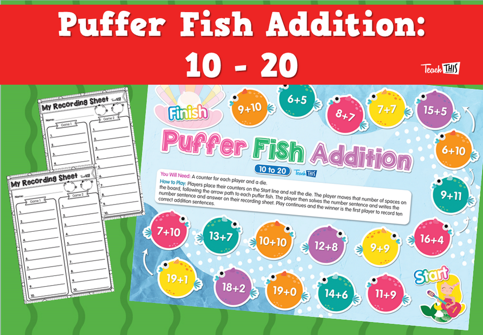 Puffer Fish Addition: 10 - 20