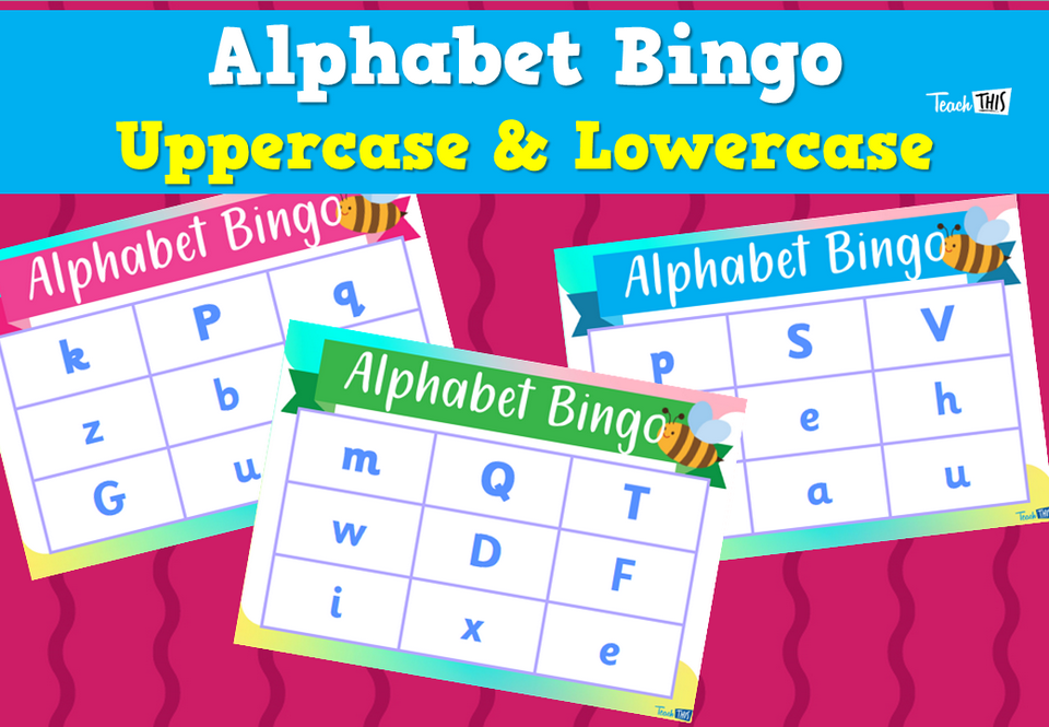 Alphabet Bingo - Uppercase & Lowercase