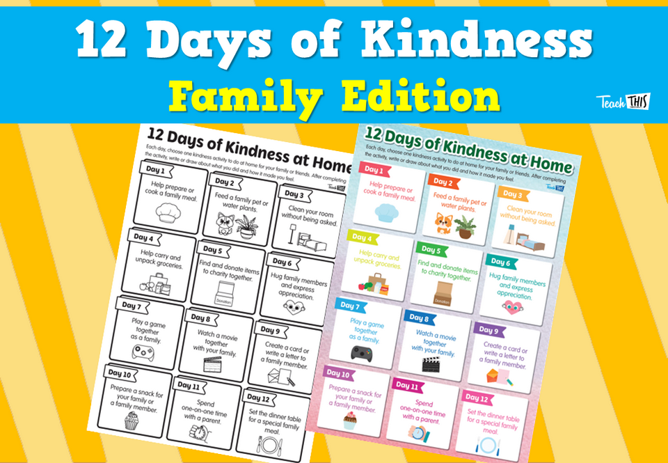 12 Days of Kindness - Family Edition