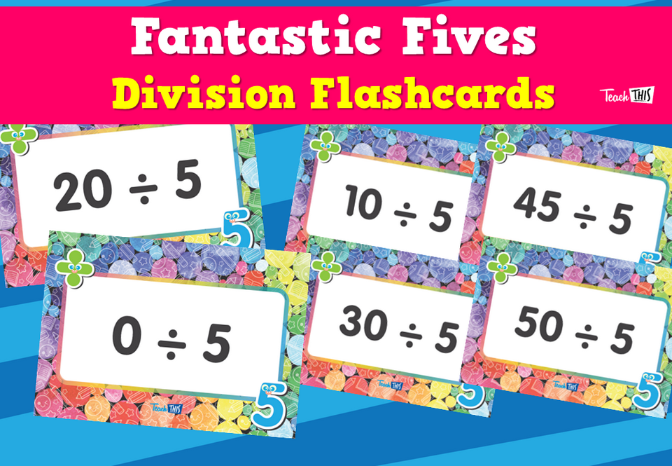 Fantastic Fives- Division Flashcards
