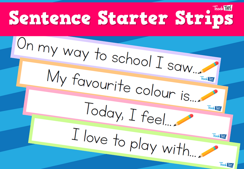 Sentence Starter Strips