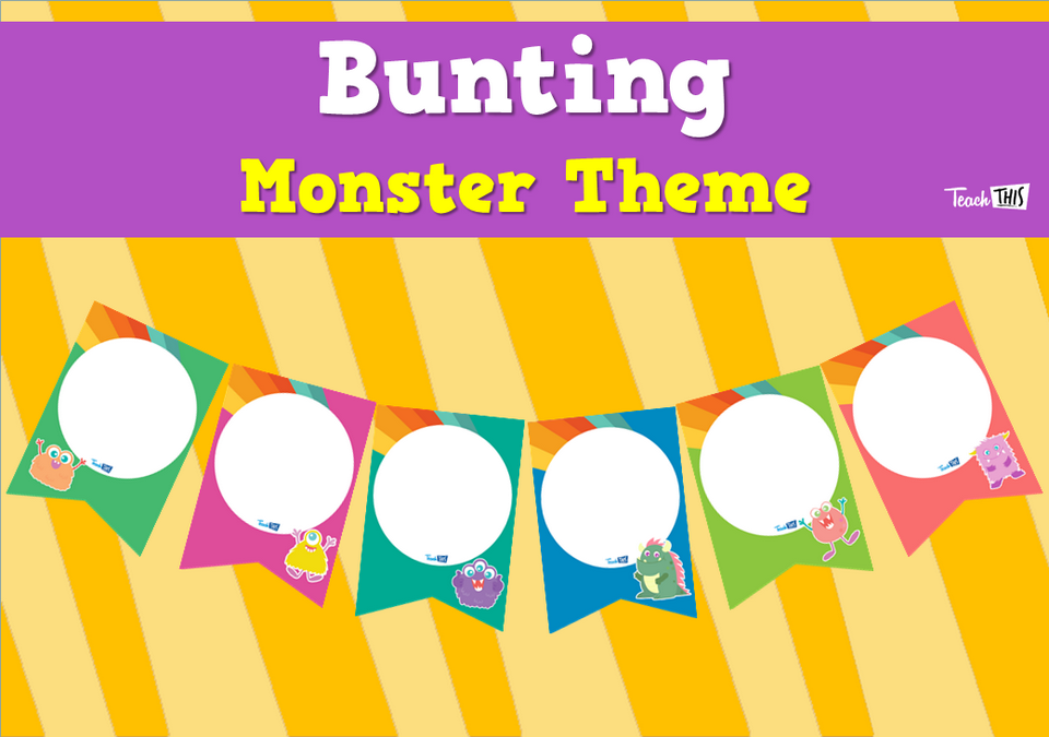 Bunting - Monster Theme