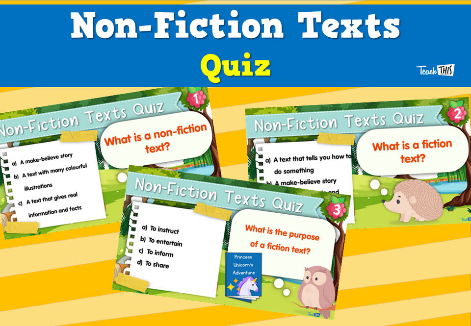 Non-Fiction Texts Quiz