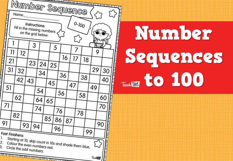 Number Sequences to 100