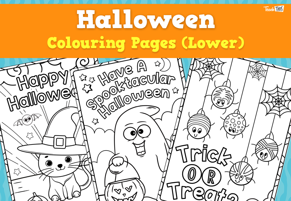 Halloween Colouring Pages (Lower)