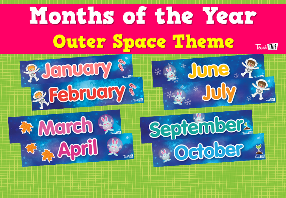 Months of the Year - Outer Space Theme