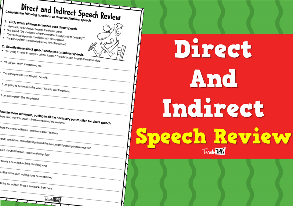 Direct and indirect Speech Review