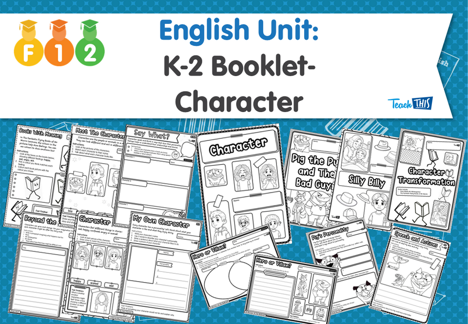 English Unit: K-2 Booklet- Character